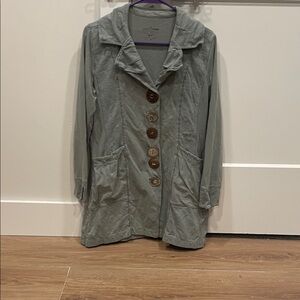 Neon Buddha - Gray Button-Up Women's Coat